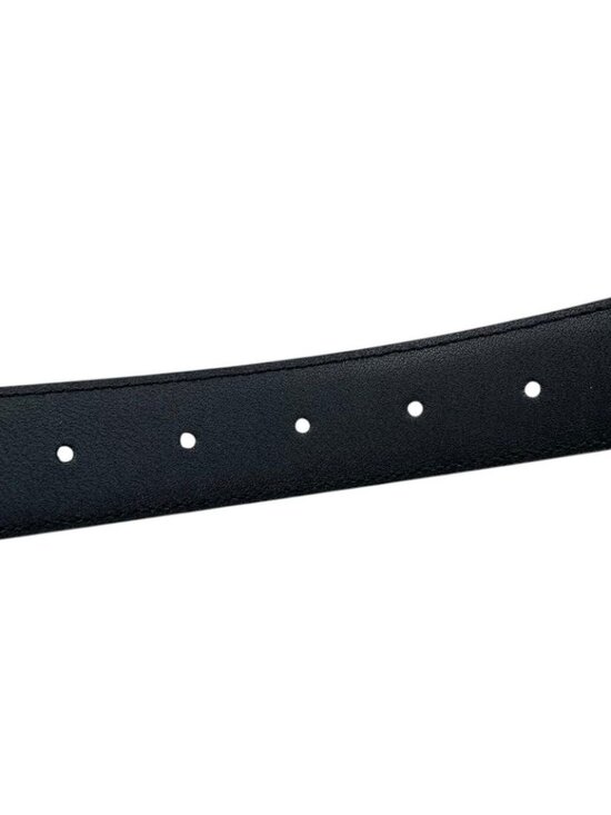 Gucci Belt Mini Horsebit Leather Black Silver main image 4